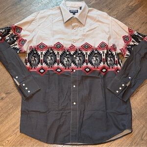 Panhandle Western XL Men’s 100% Cotton Long Sleeve Shirt
